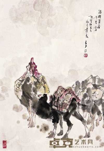 李山 踏破昆仑千里雪 立轴 59.5×41cm